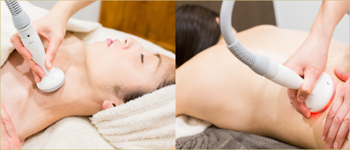 横浜　桜木町にあるエステサロン　エルニド　フェイシャル　アロマリンパマッサージ